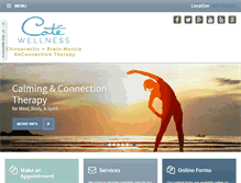 Tablet Screenshot of cotewellness.com